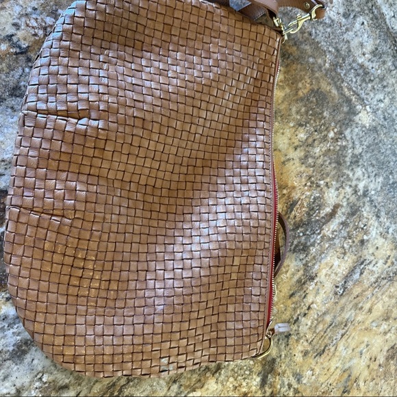 Clare V Moyen Messenger - Natural Woven Checker - Picture 2 of 5